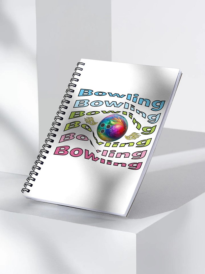 Bowling Swirl Flame Spiral Notebook product image (2)
