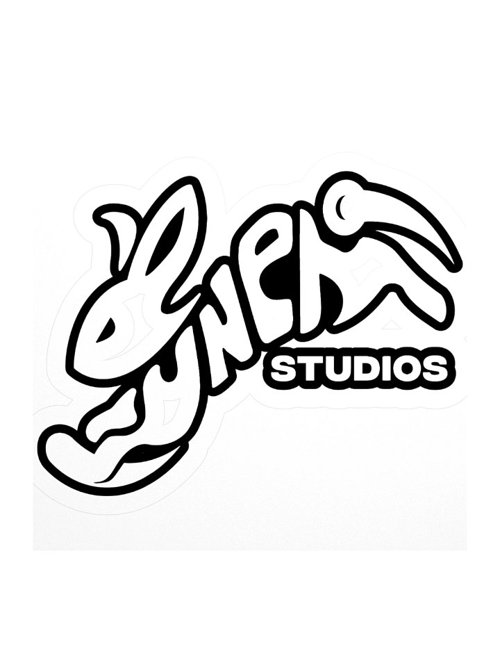 Kuneho Studios - Ghost Hop Black Outline Logo Sticker product image (1)