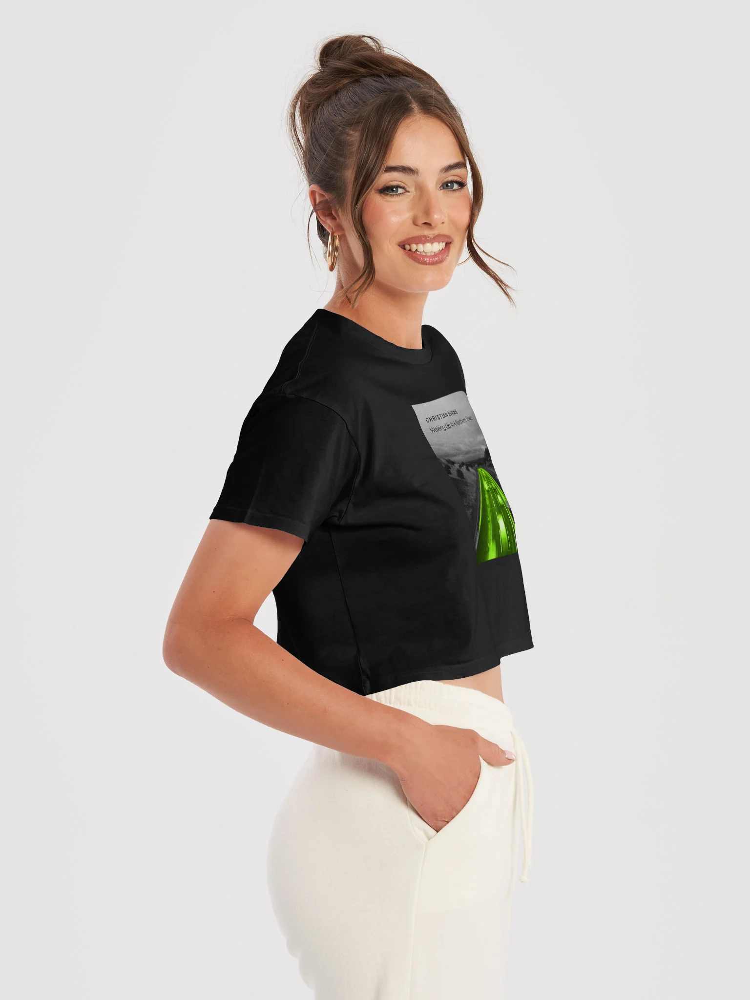 Waking Up In A Northern Town Crop Tee product image (10)
