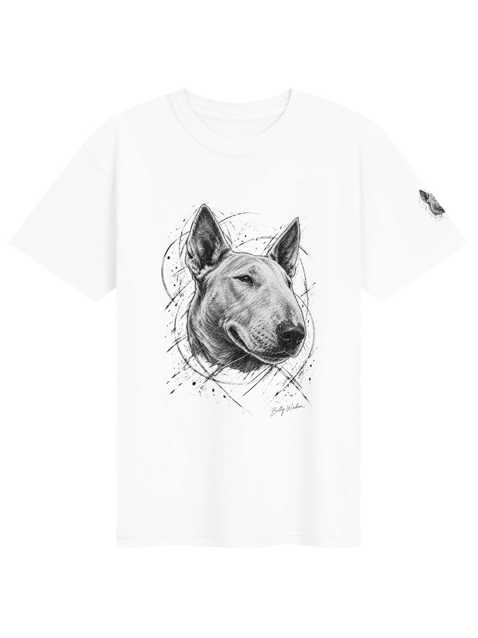 Bull Terrier portrait tee product image (1)
