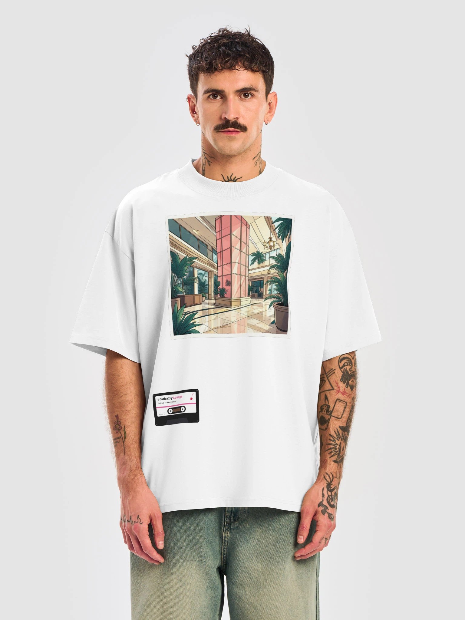 Coral Frequency Tee · vowbabyLounge product image (4)