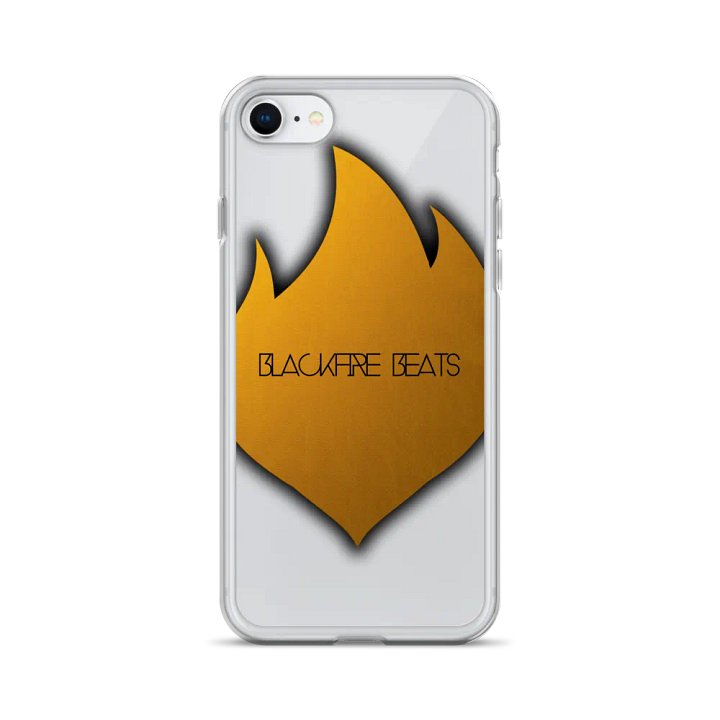 Clear Iphone Case - With Blackfire Beats text & Large Gold Logo product image (24)