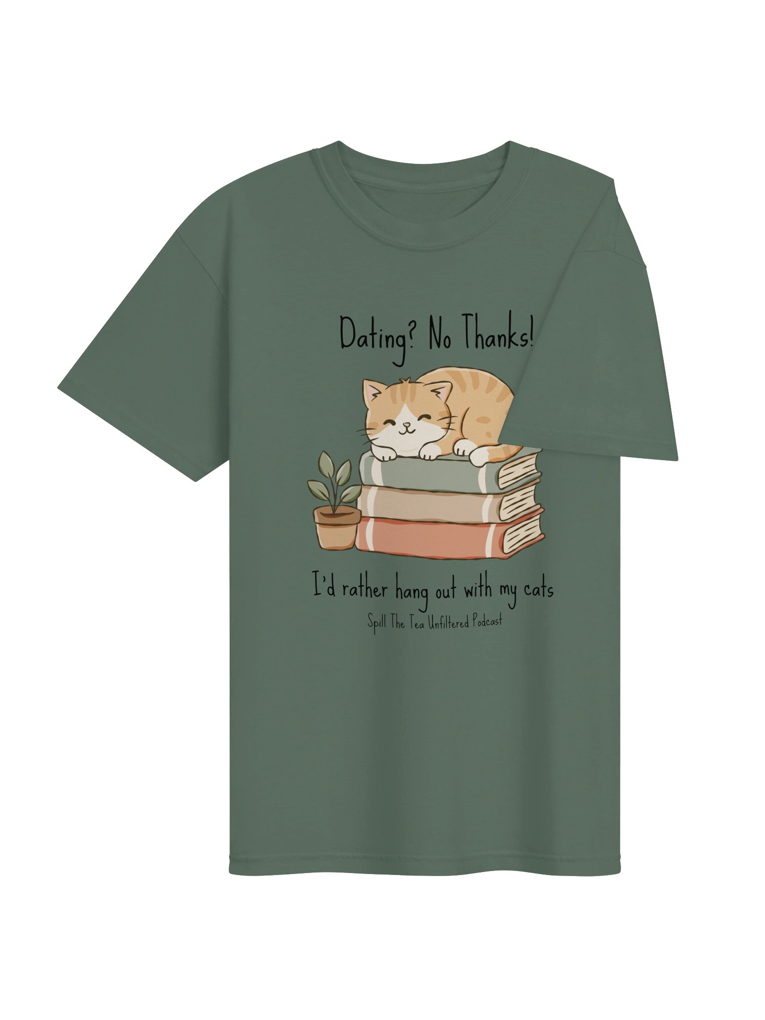 Dating? No Thanks — Cozy Cat-Lover Tee product image (4)
