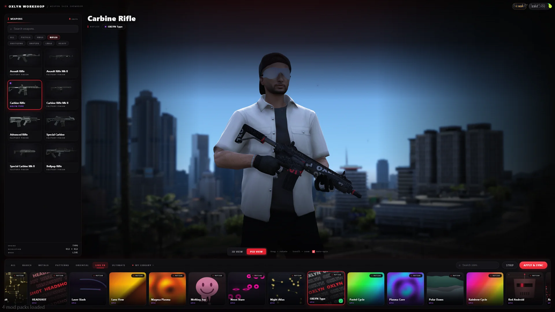 FiveM Script | Weapon Skins - +400 Skins, Inspect Animation & Synced Multiplayer - ESX/QB/QBOX product image (1)