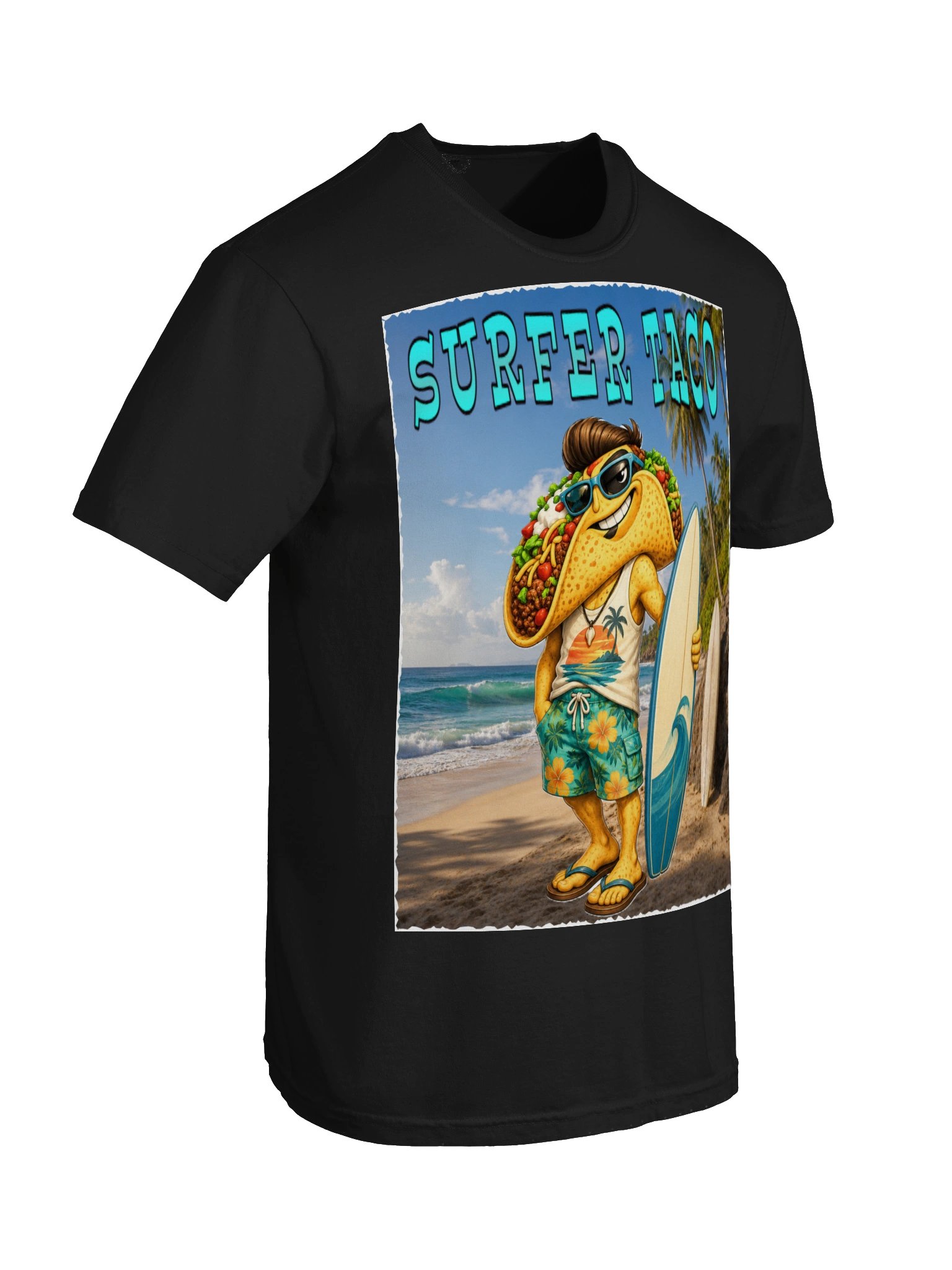 Surfer Taco Beach Vibes Tee - The Taco family product image (71)