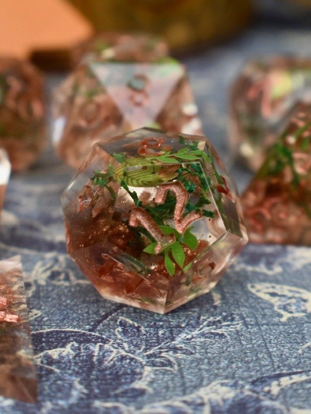 Orson’s Grove – Druid-Inspired Polyhedral Dice Set product image (1)