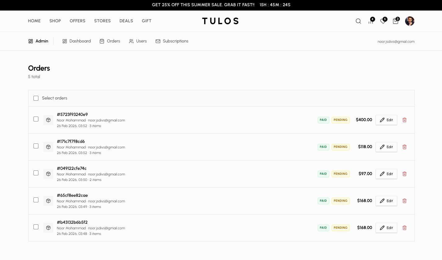 Tulos — The Ultimate Full-Stack E-Commerce Platform (Next.js 16+ & Tailwind v4) product image (10)