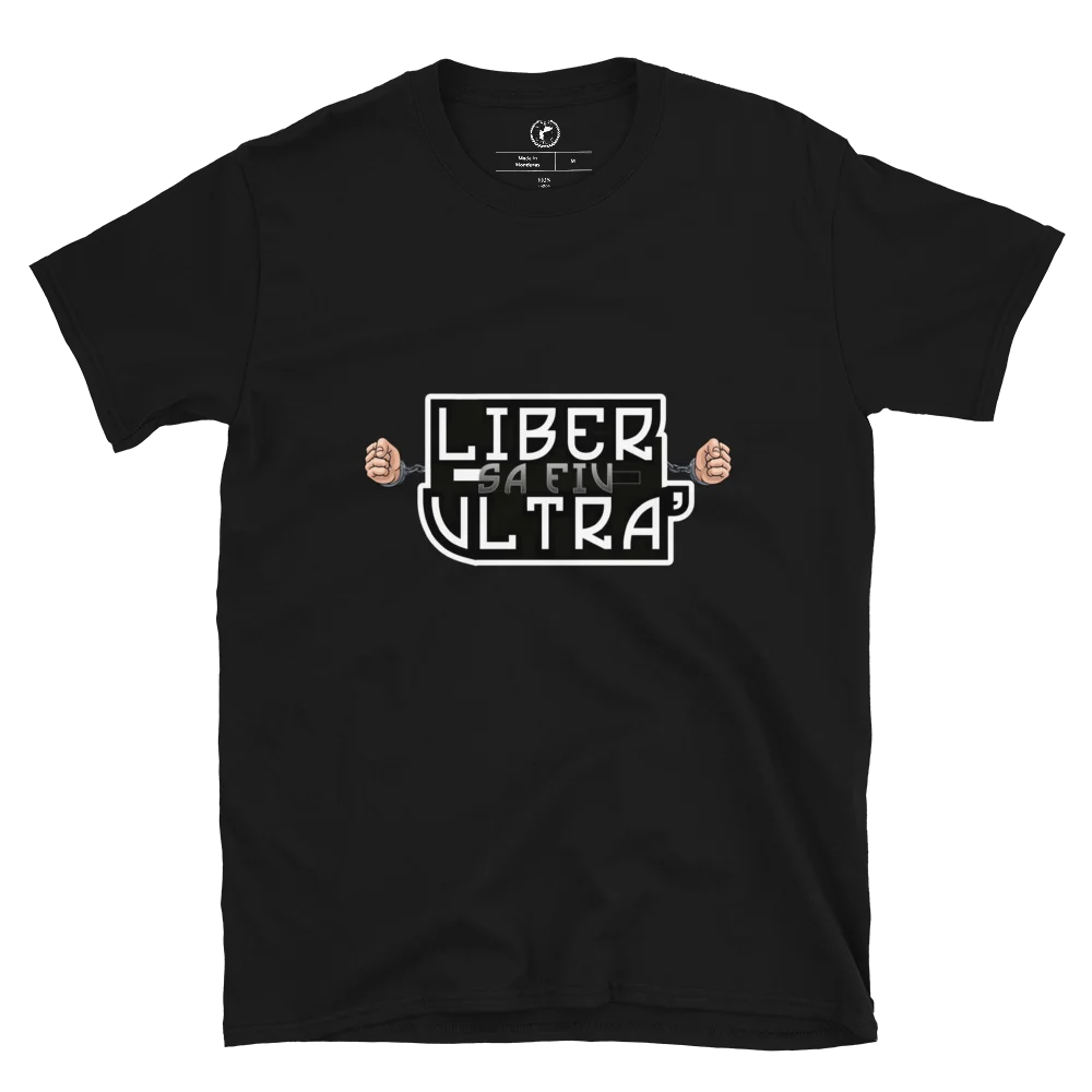 Tricou Liber să Fiu Ultra' || Alb și Negru product image (2)