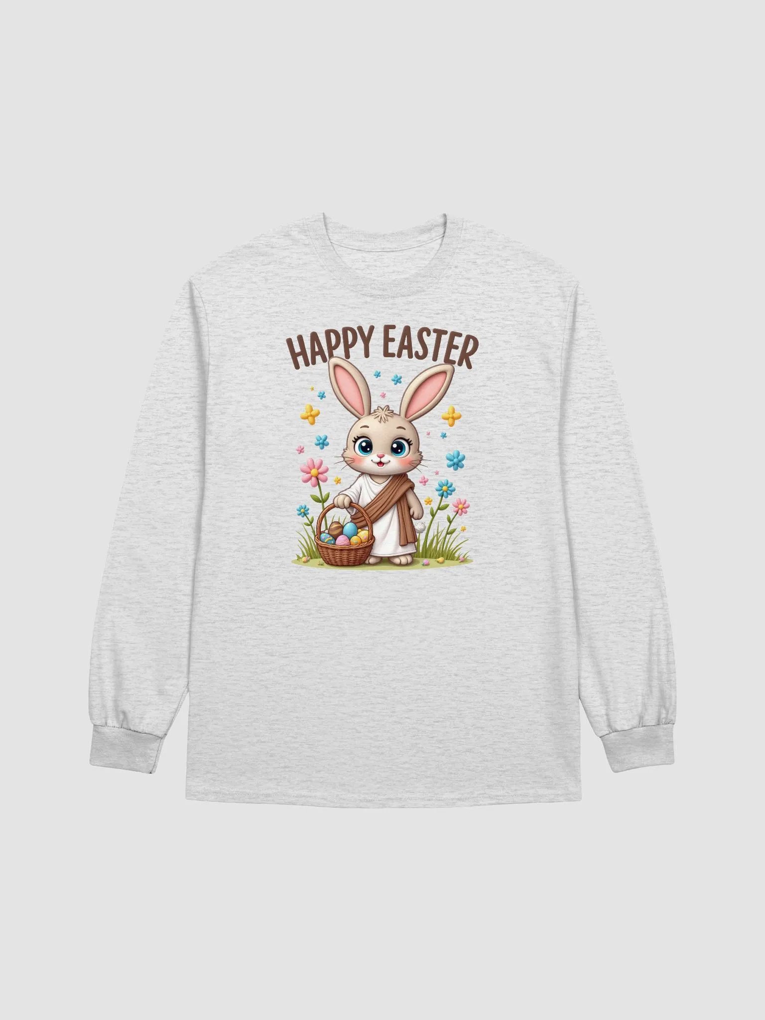 Easter Bunny Basket Long Sleeve Tee product image (7)