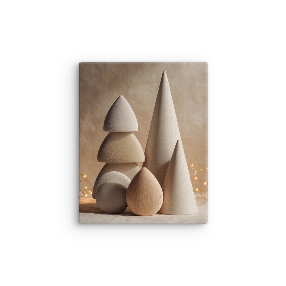 Minimalist Stone Christmas Tree – Modern Holiday Wall Art Print product image (3)