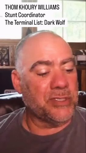 THOM KHOURY WILLIAMS 2x @televisionacad nominated #stunt Coordinator for #TheTerminalListDarkWolf talks about the collaborati...