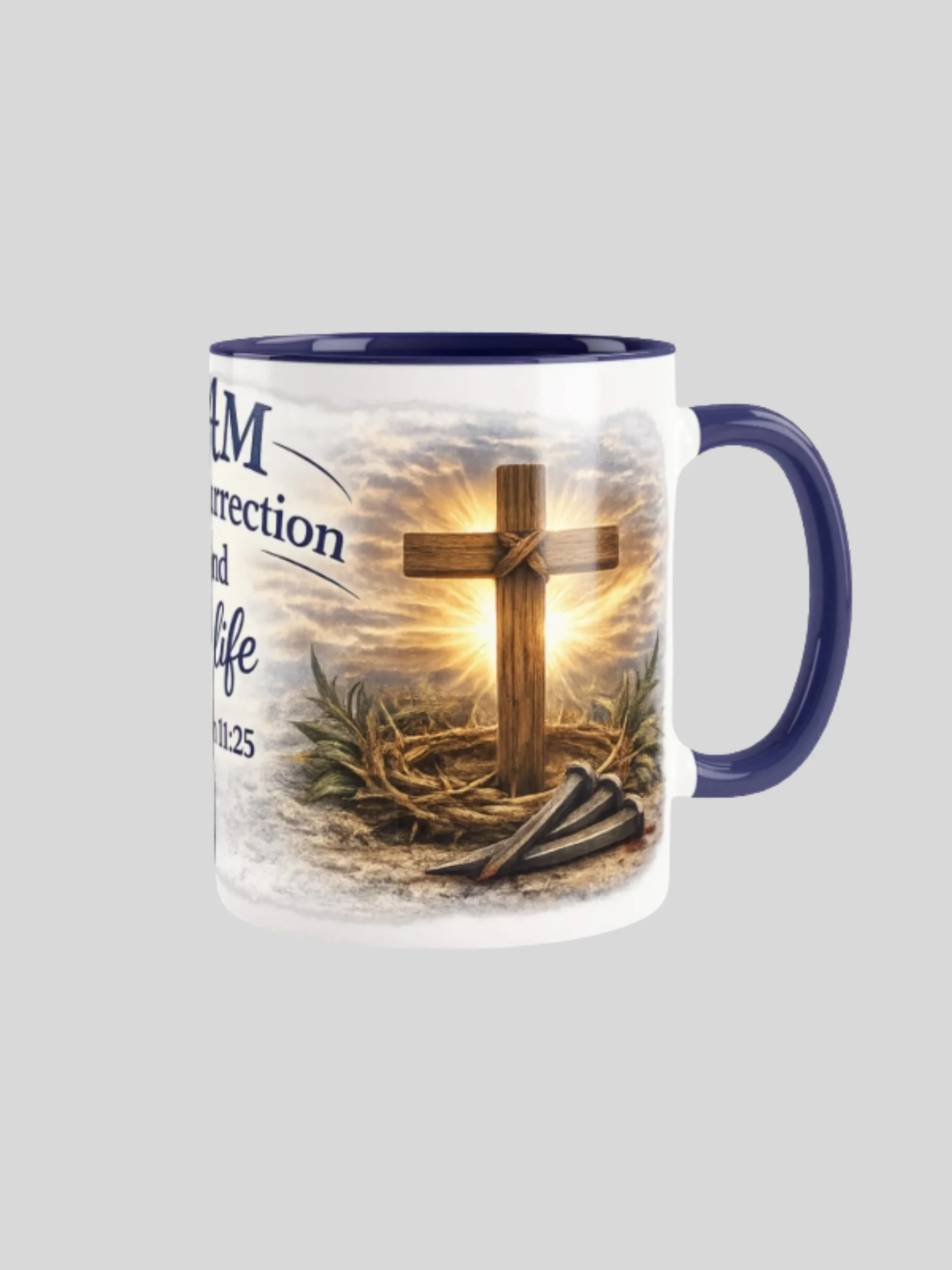 Resurrection & Life Crown of Thorns Ceramic Mug product image (1)
