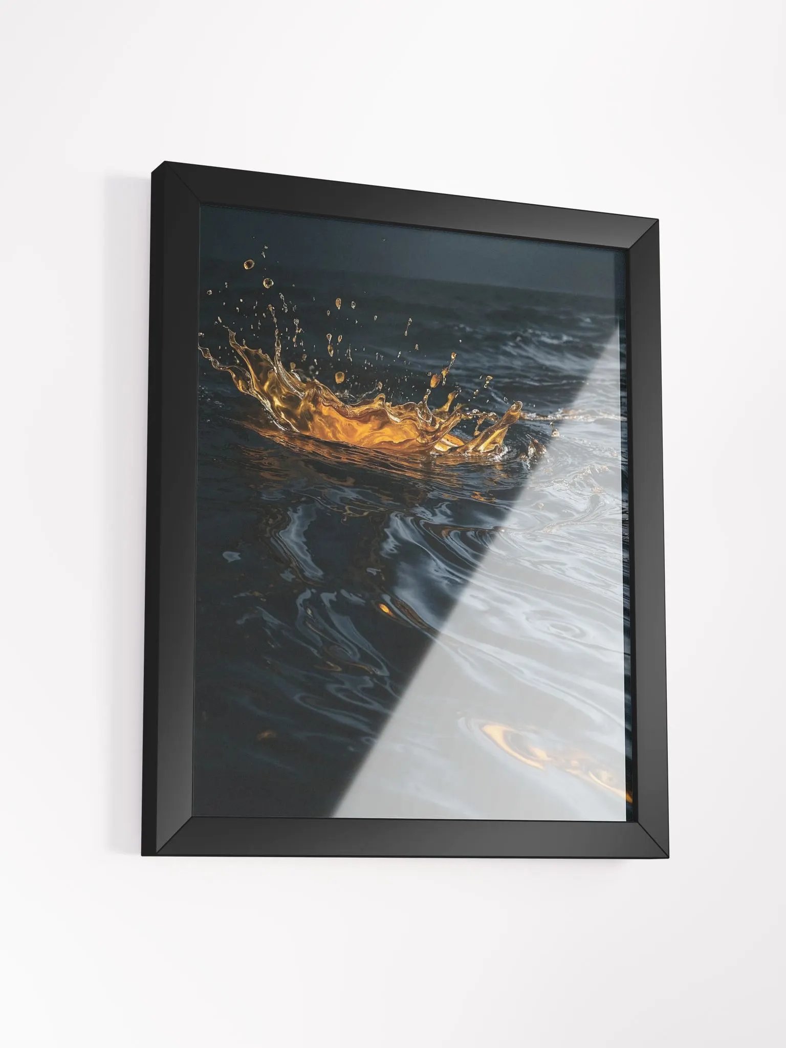 Golden Splash Framed Matte Print product image (15)