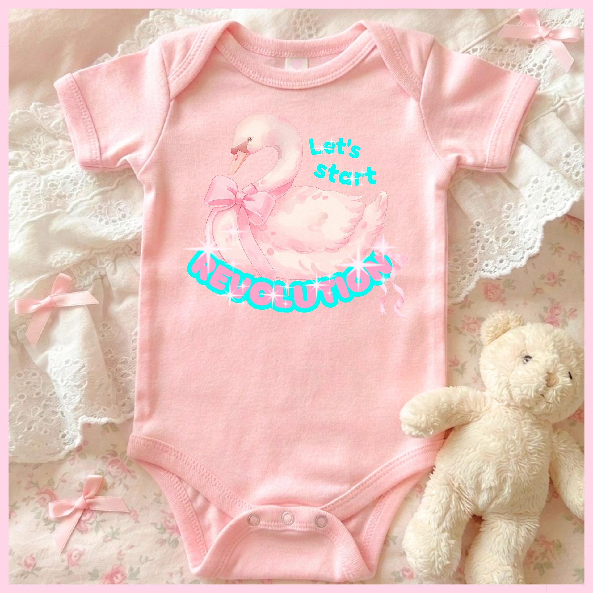 Let's start a REVOLUTION🩷Super Soft🪽Onesie🩷 product image (1)
