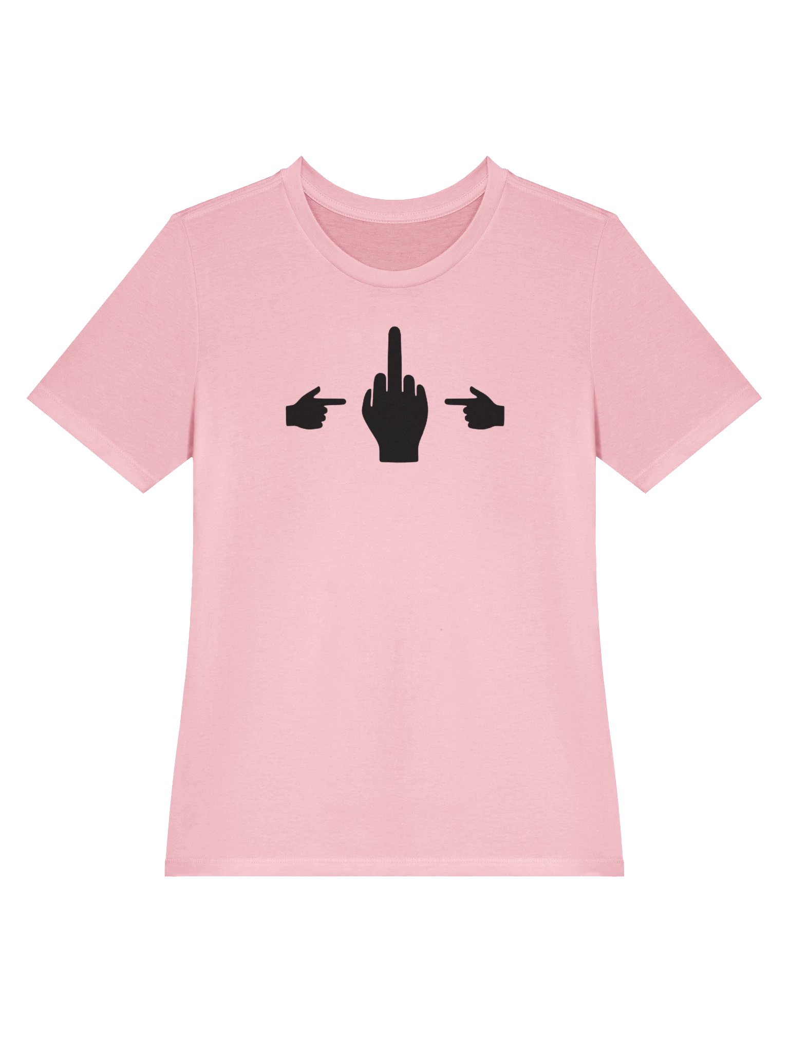 No Middle Finger Point ShopCo Black Women’s Pink Tee product image (3)
