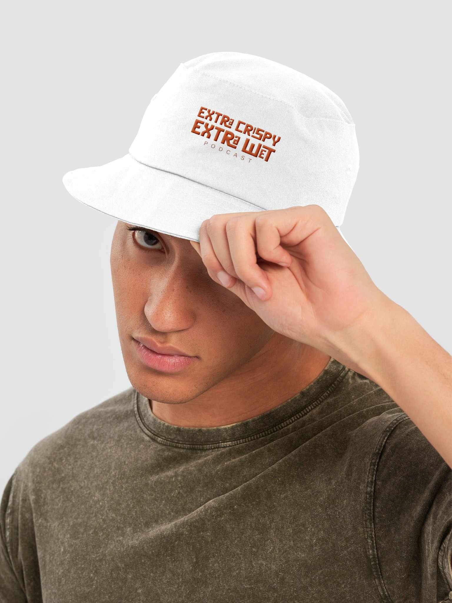 Extra Crispy Extra Wet Bucket Hat White product image (3)