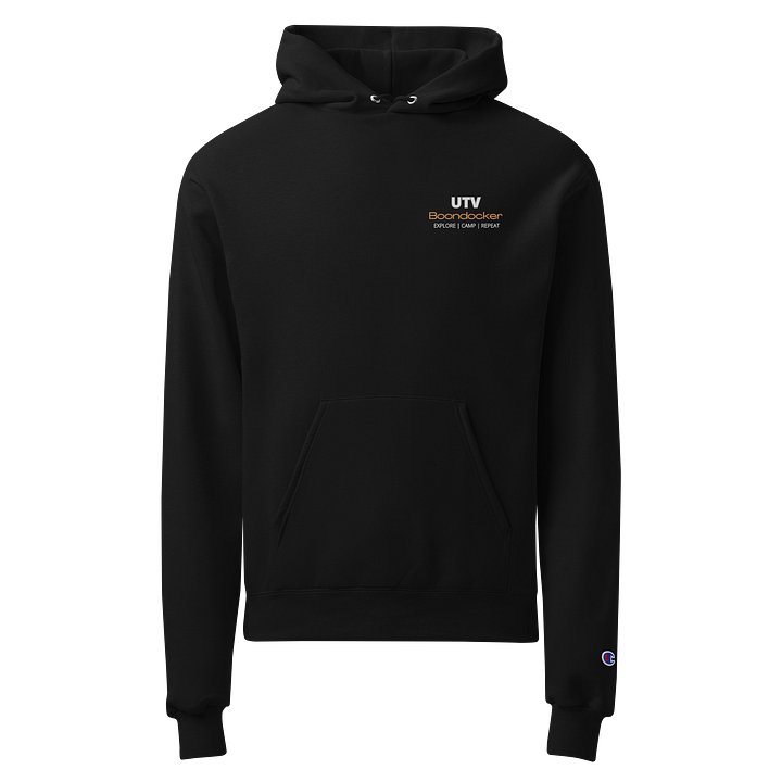 I poop in the woods Printed Champion Hoodie product image (1)