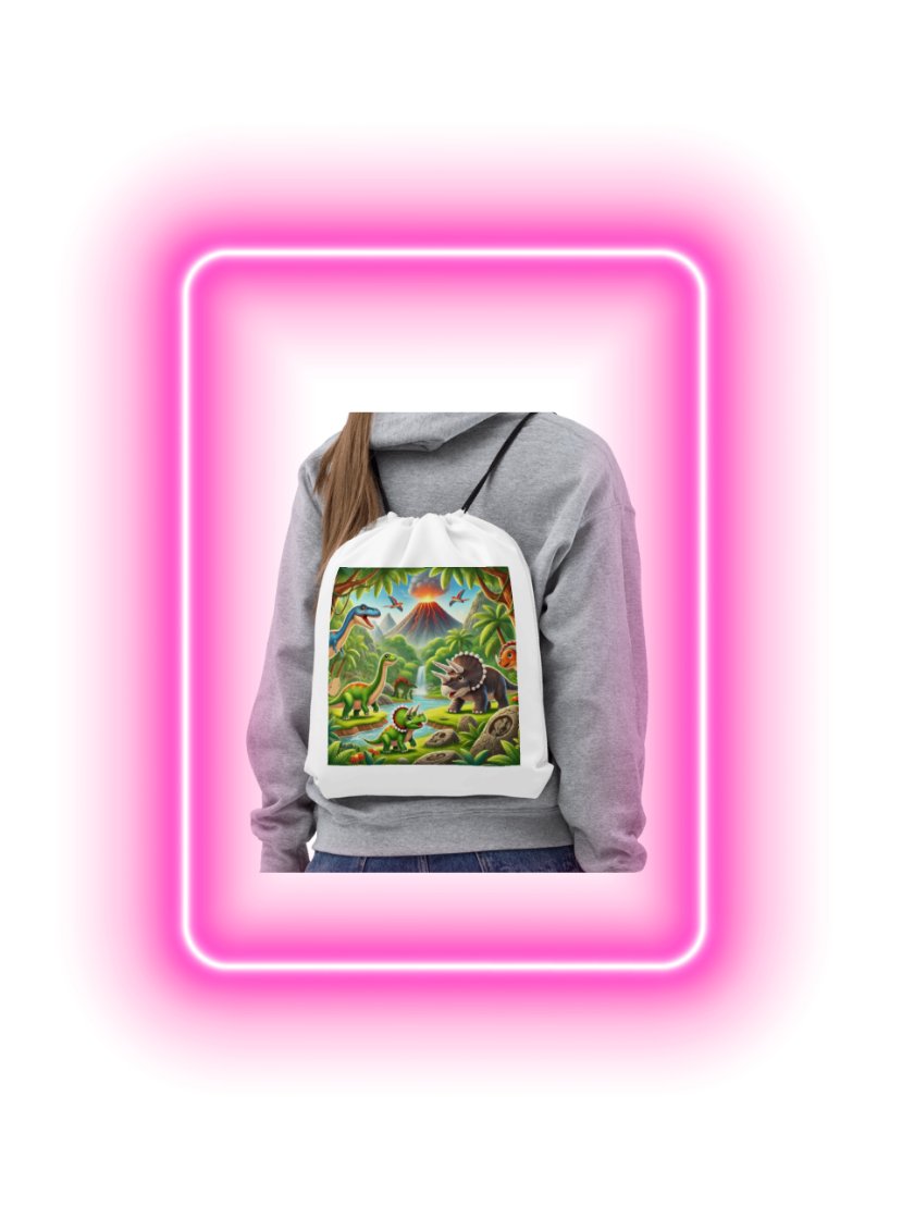 Dino Adventure Drawstring Bag product image (1)