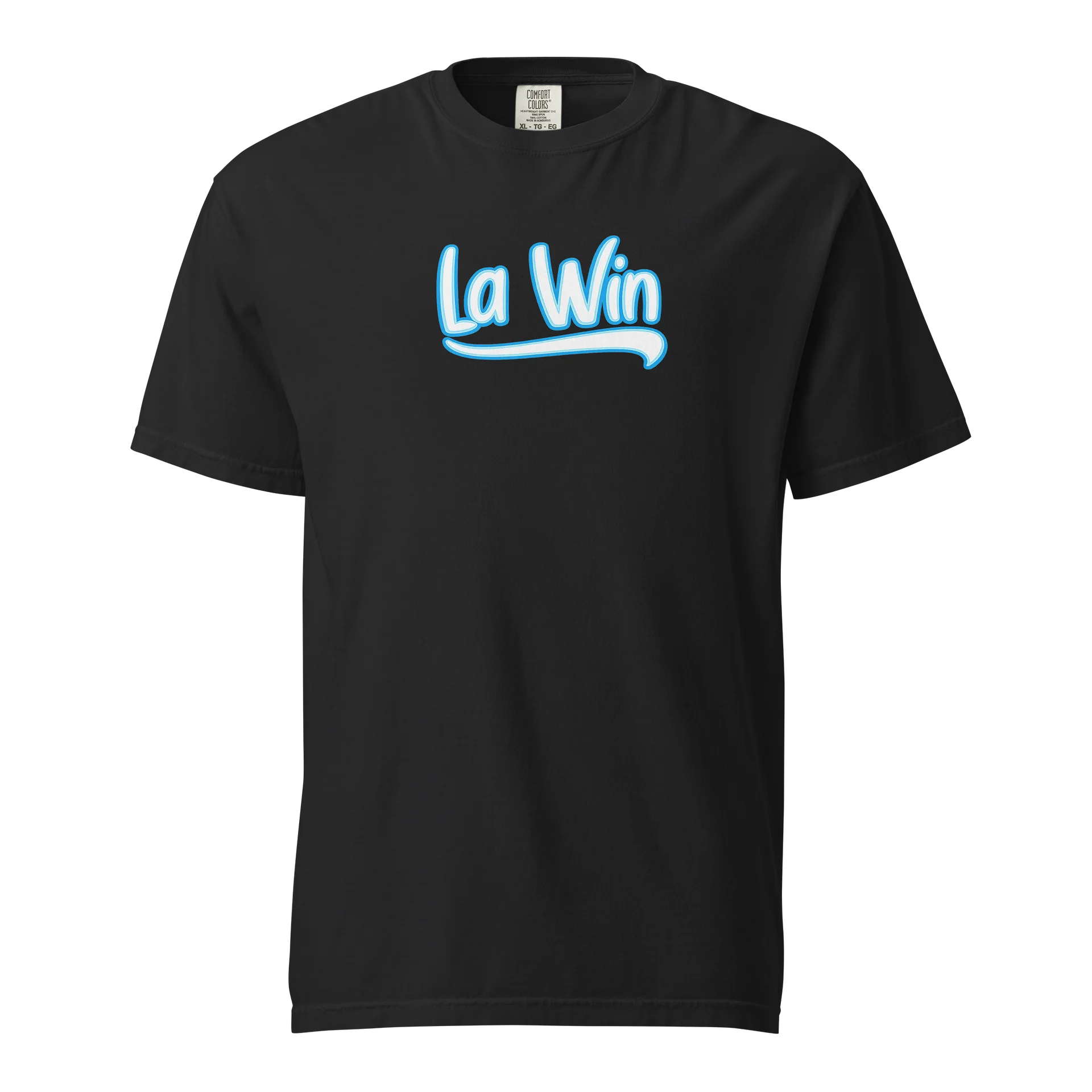 T-Shirt noir « La Win » blanc/bleu ciel product image (1)