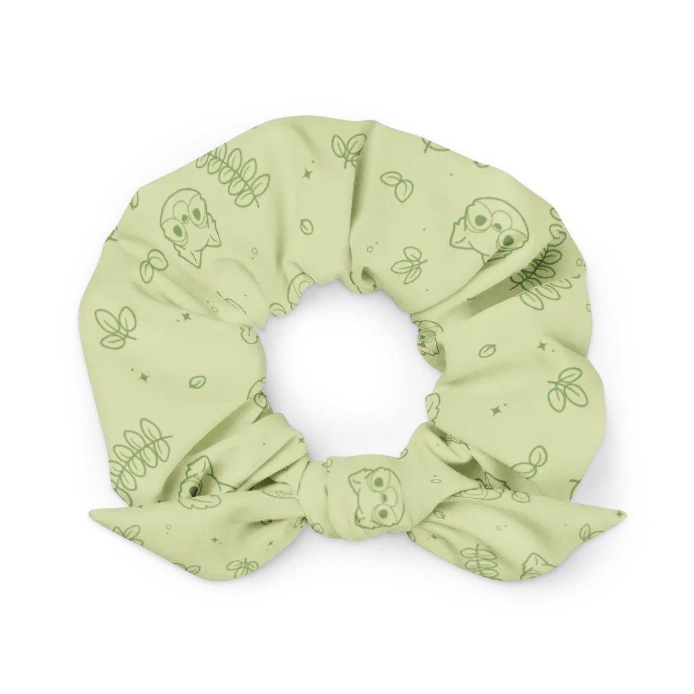 Green recycled scrunchie | Woodland frens product image (2)