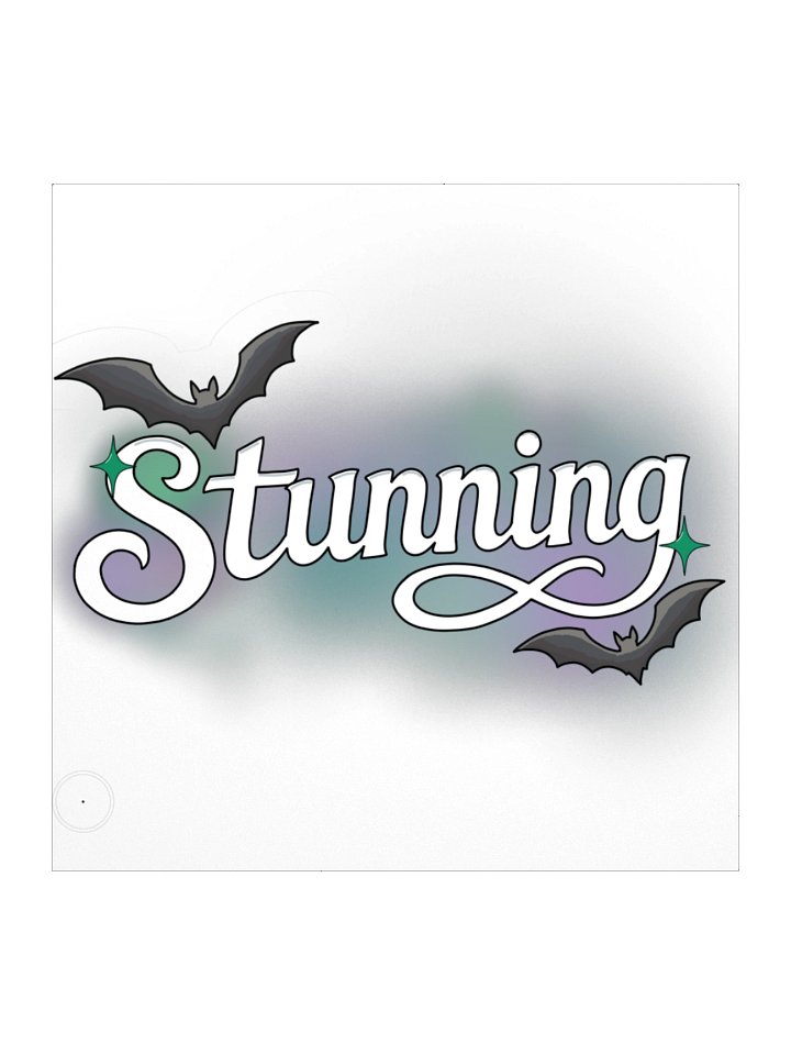 Stunning - White Text Sticker product image (1)