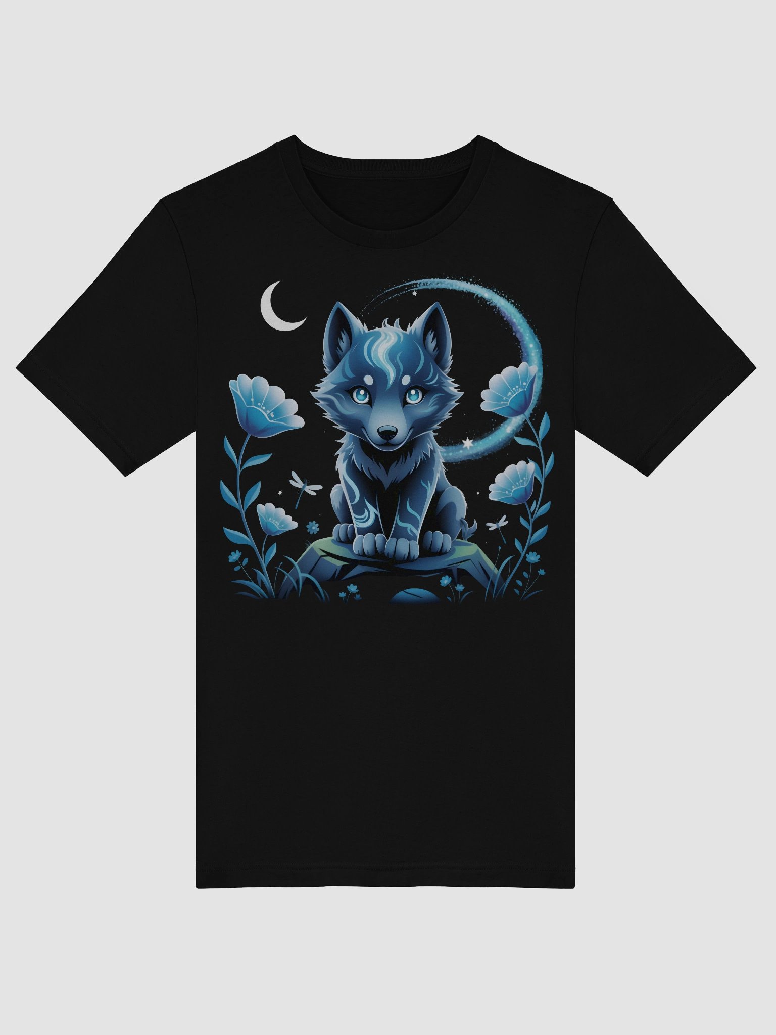 Mystical Wolf Galaxy T-Shirt product image (5)
