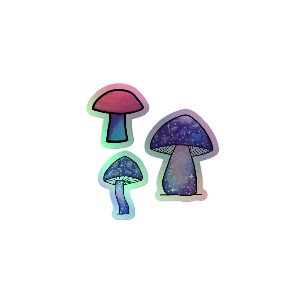 Holographic Mini Space Mushies product image (1)