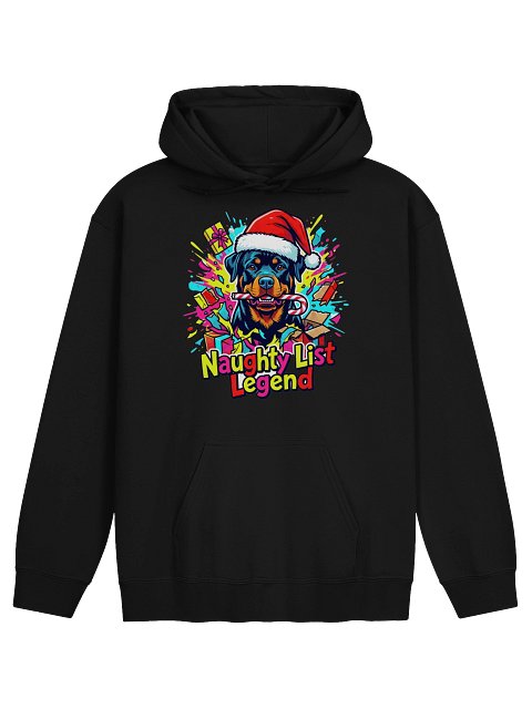 Naughty List Rottweiler Hoodie