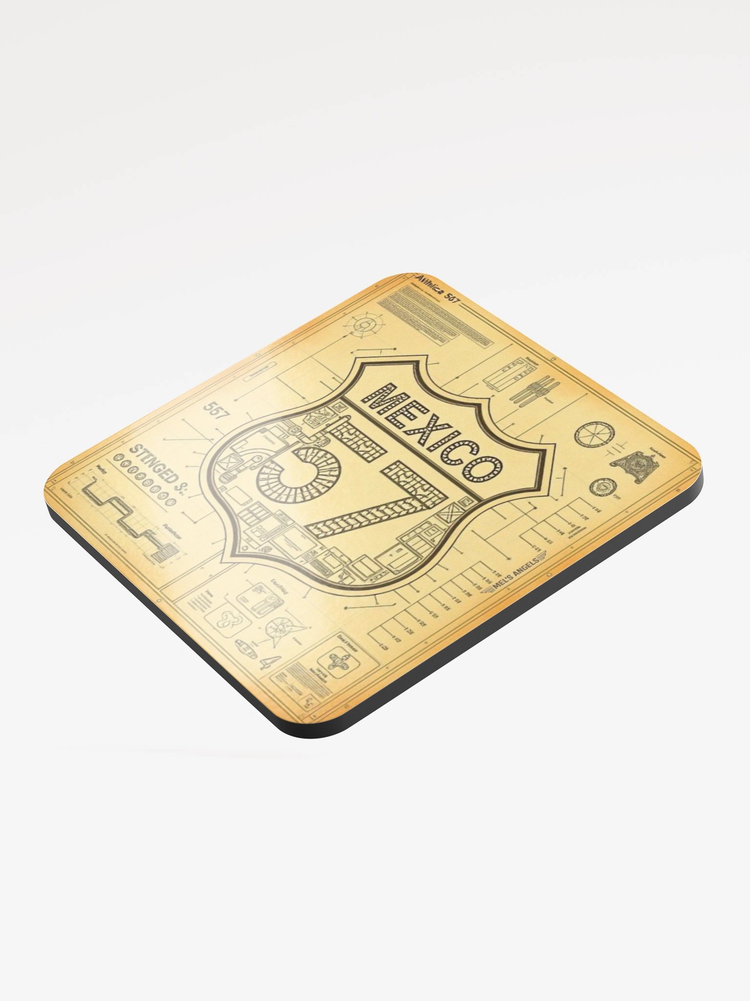 Ruta 57 — Mexico Road Shield Cork Coaster product image (4)