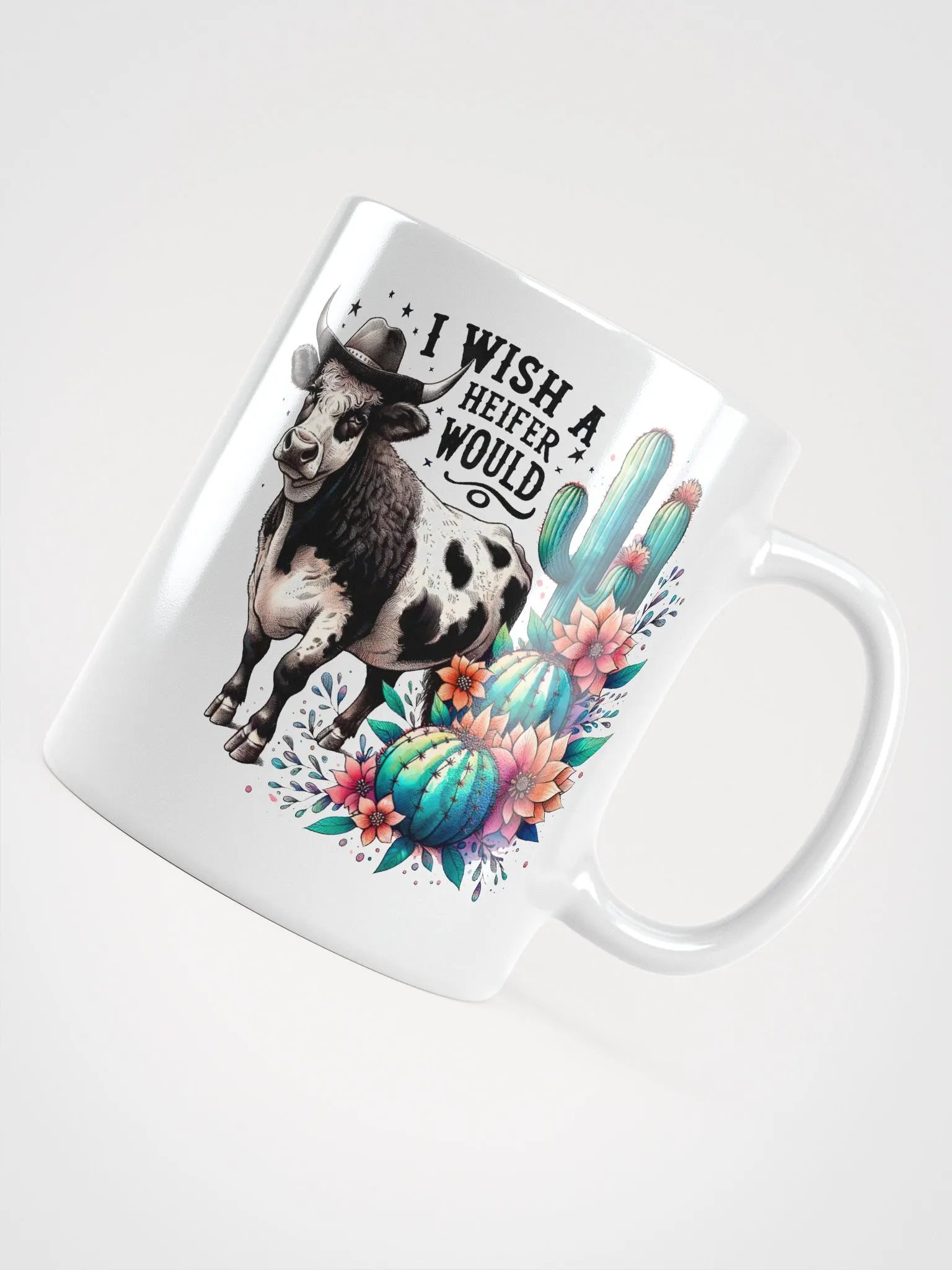 Cow Wish A Heifer Would Glossy Mug product image (4)
