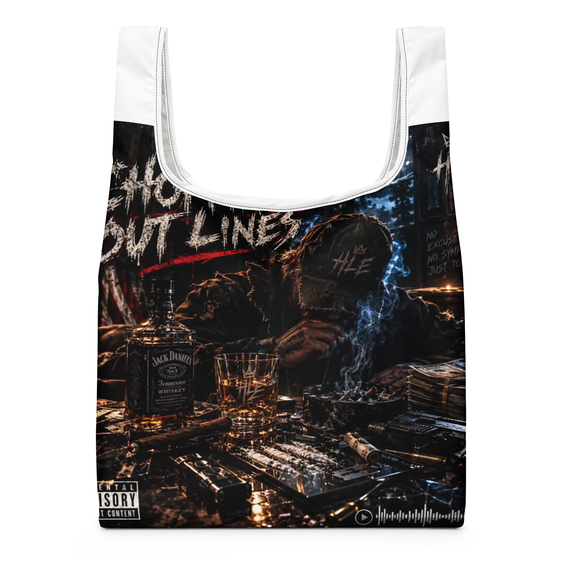 Shopping Lines Gritty Music Cover Tote product image (1)