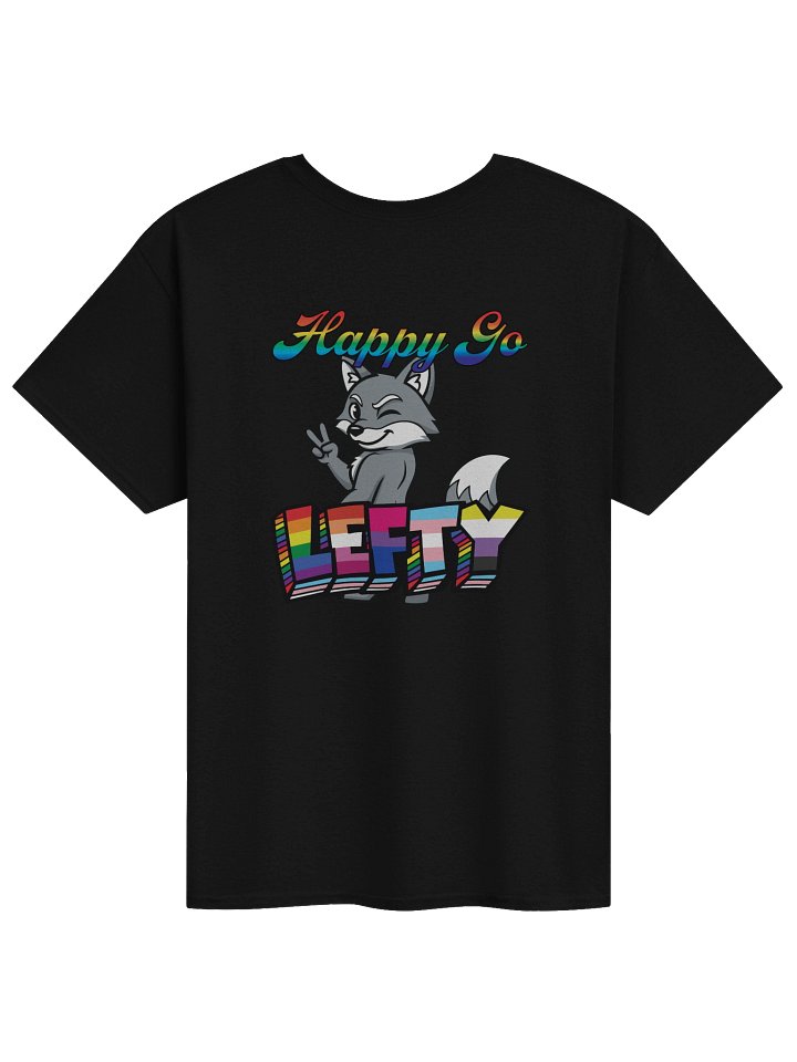 Happy Go Lefty Multiflag Logo (On Back) - Adult T product image (2)