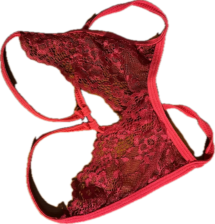 open crotch dark red thong panties product image (1)