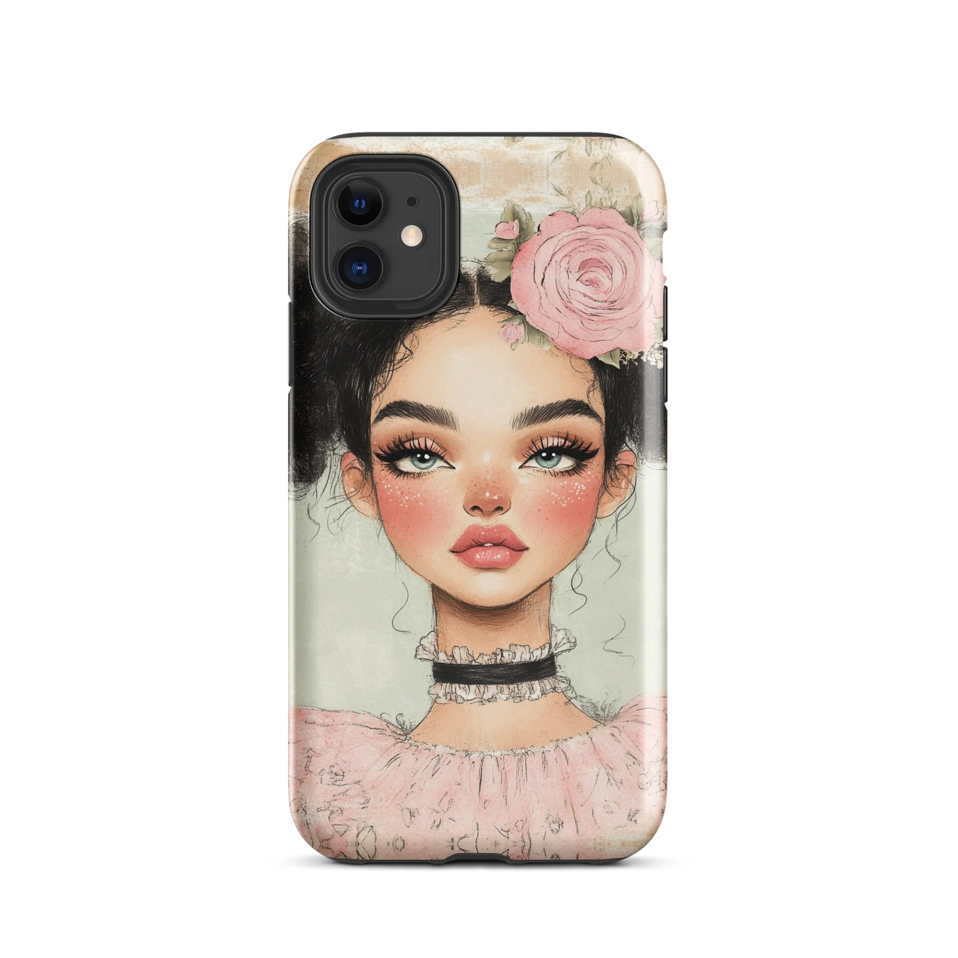 Elegant Rose Portrait Tough Case for iPhone® product image (2)