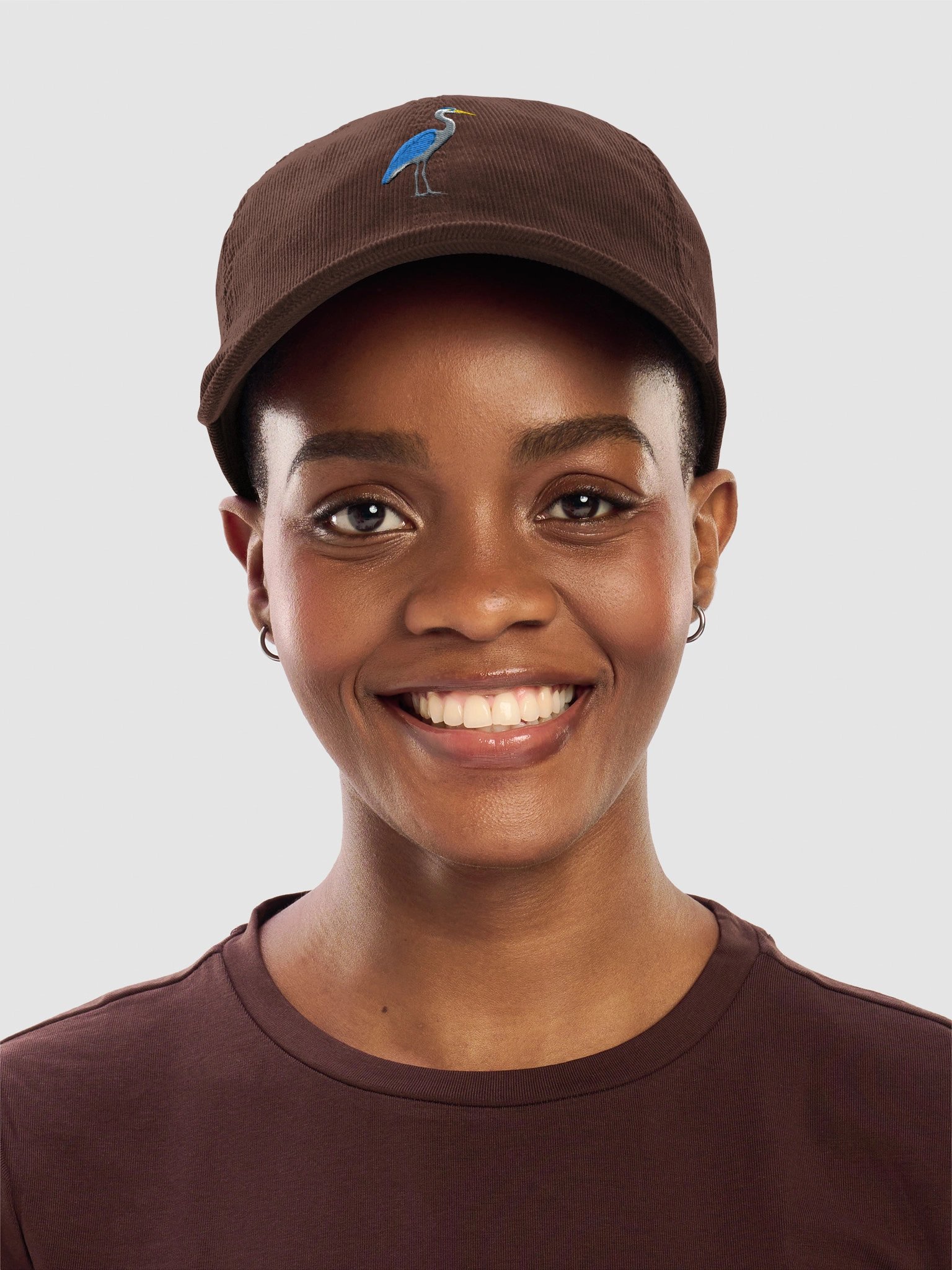 Great Blue Heron Embroidered Corduroy Hat product image (21)