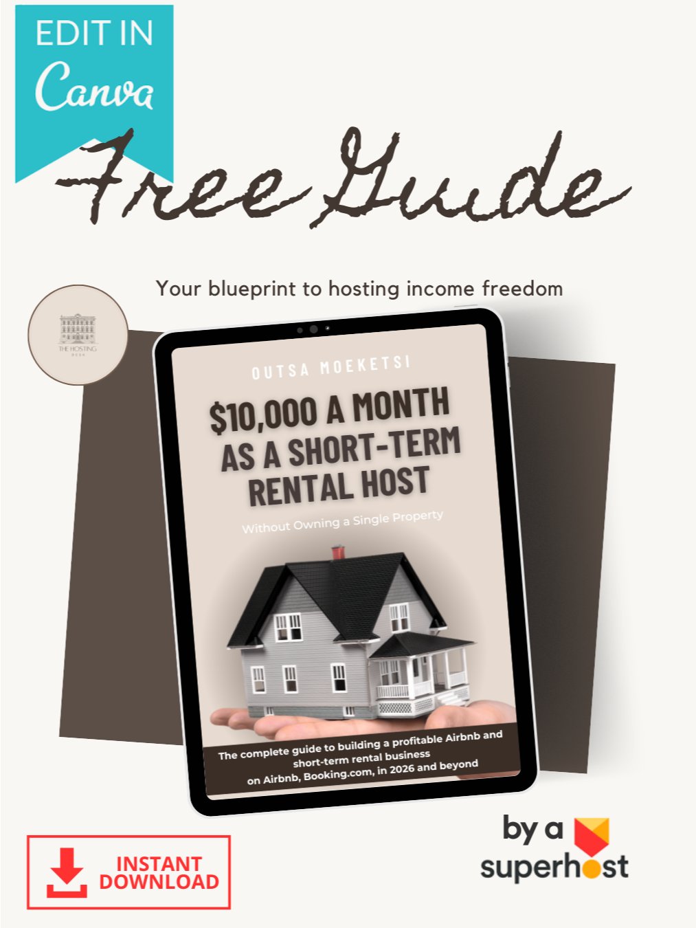 $10,000 A Month as a Short-Term Rental Host - Free eBook product image (1)