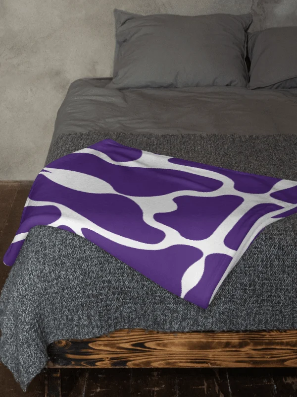 Purple Brick Mosaic Throw Blanket product image (9)