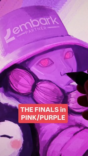 The finals in pink/purple. New art should be coming tomorrow. Check out my art streams: twitch.tv/cartoonchaserart 
Hope y'al...