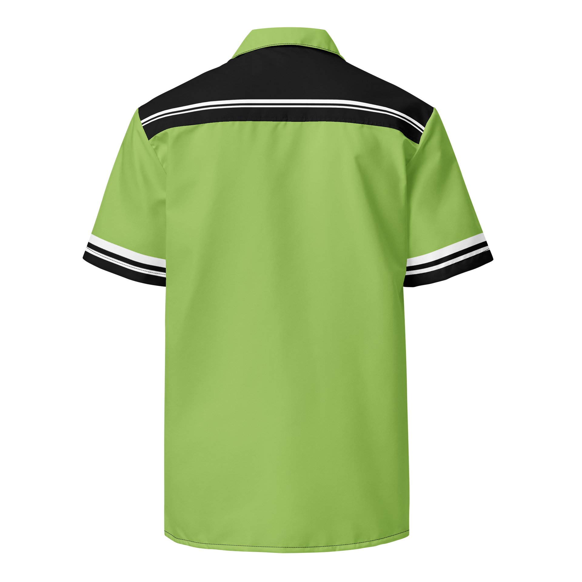 Apple Green Kat Skull Bowling Shirt product image (2)