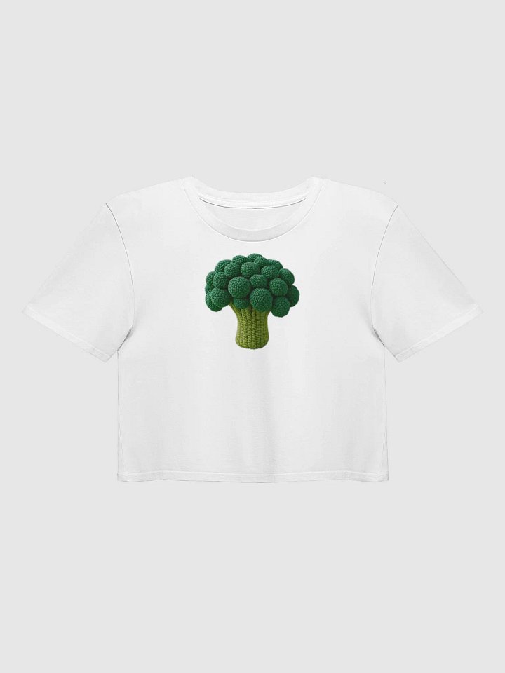 CozyAvocado Women's Premium Broccoli Crop Top #6 product image (1)