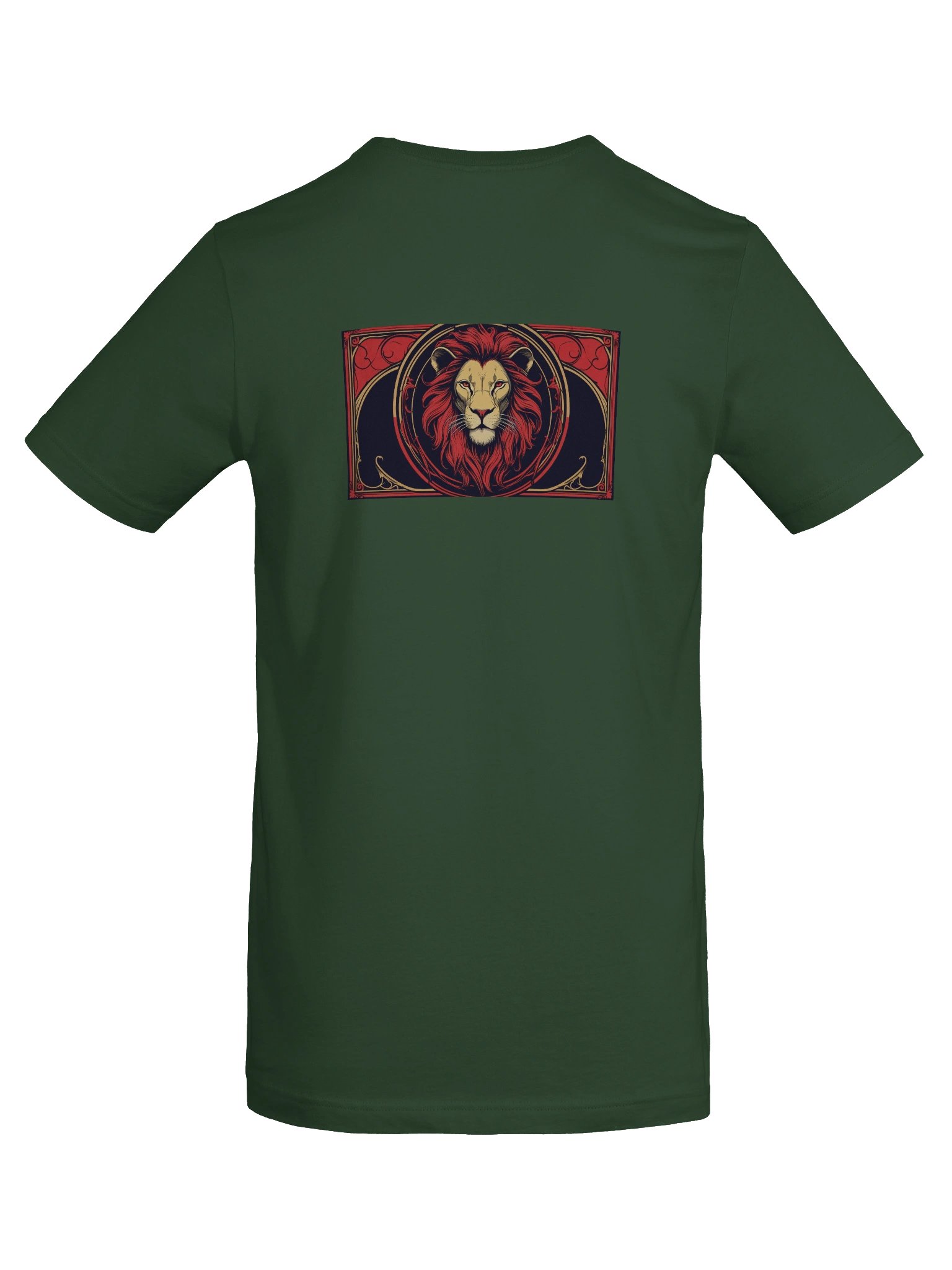Leo - Gothic Zodiac, Red Graphic on the back T-Shirt. product image (57)
