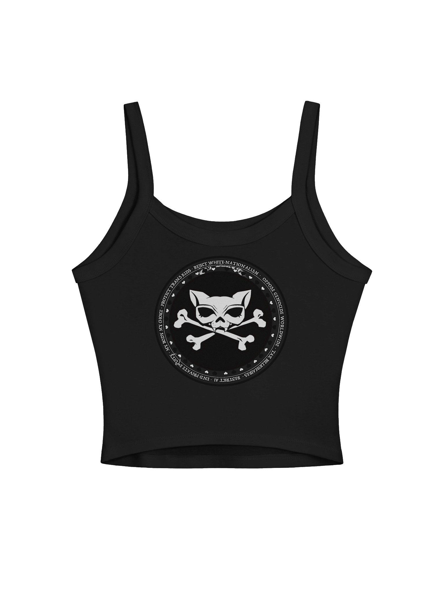 Not a Domme + My Politics Micro-Rib Tank Top product image (2)