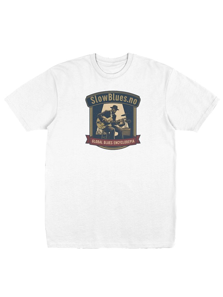 SlowBlues – Premium Heavyweight Tee (Front & Back) product image (1)