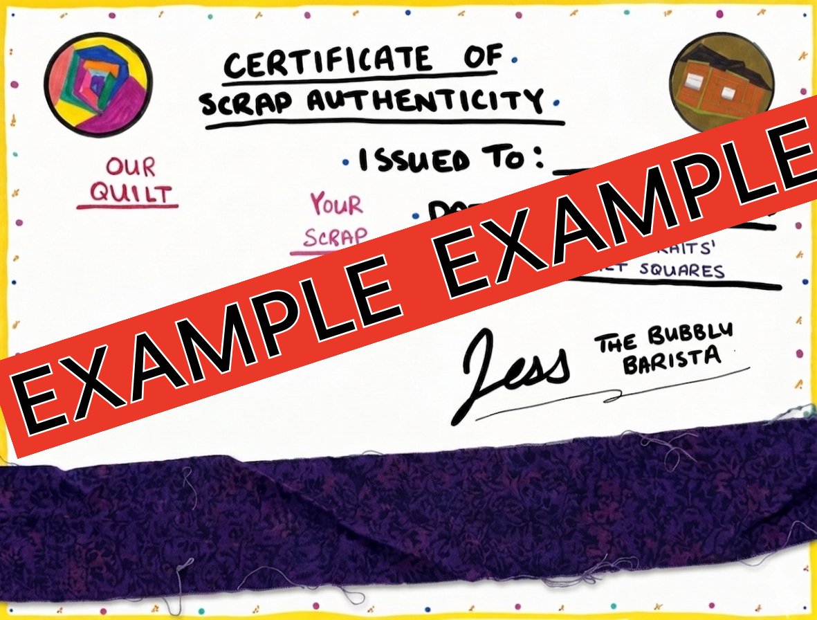D 10 "THE PORTRAITS" Certificate of Scrap Authenticity product image (2)