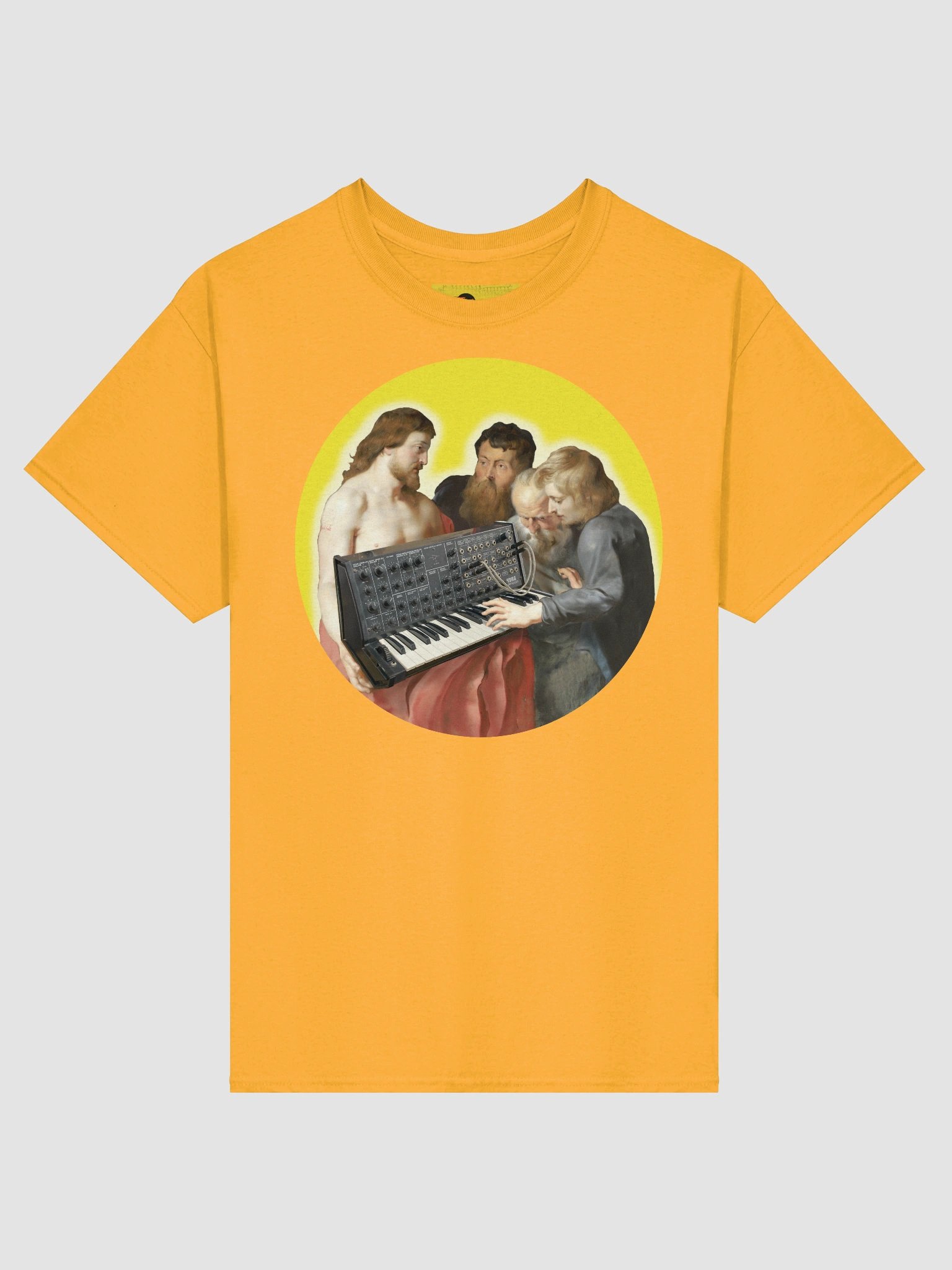 He died for our synths, by Frank Fonik (K.0.r.g. M-S 20), Techno EDM Unisex t-shirt product image (2)