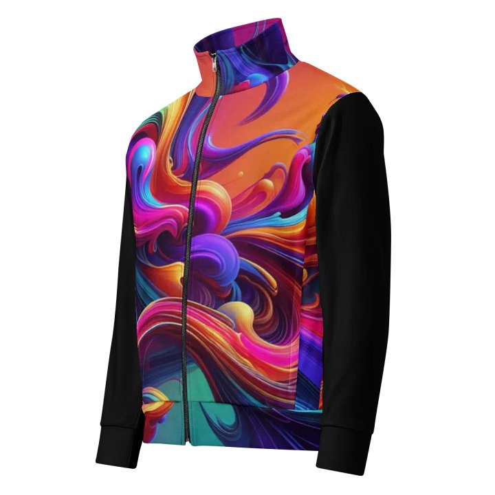 EcoWave Unisex Track Jacket | AI Design product image (1)