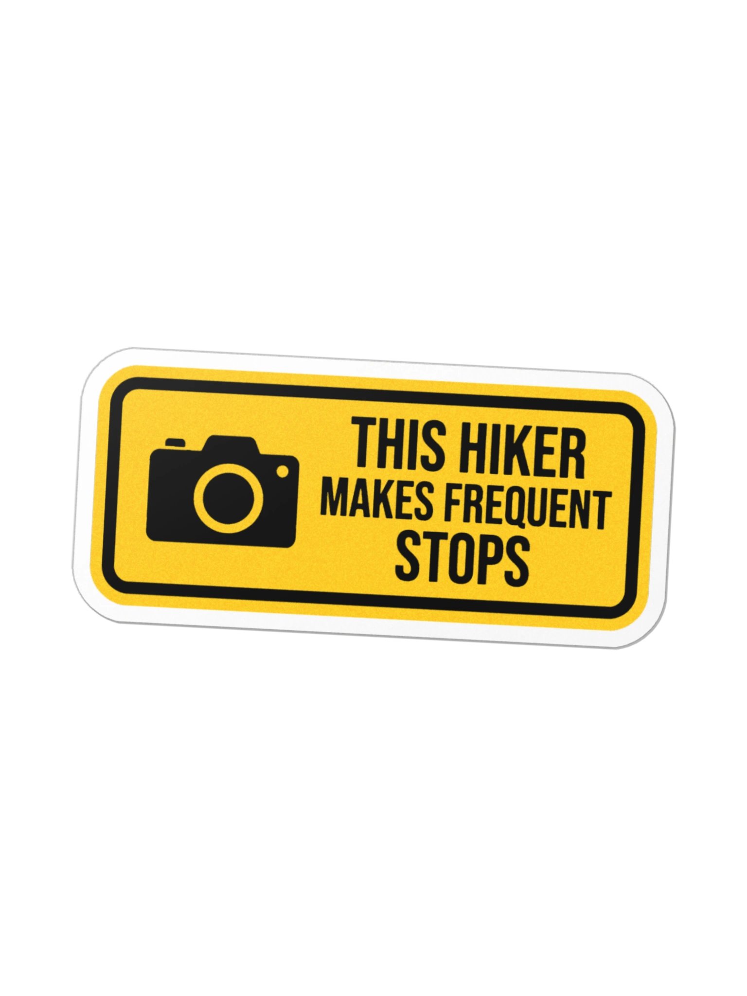 This Hiker Makes Frequent Stops Sticker product image (1)