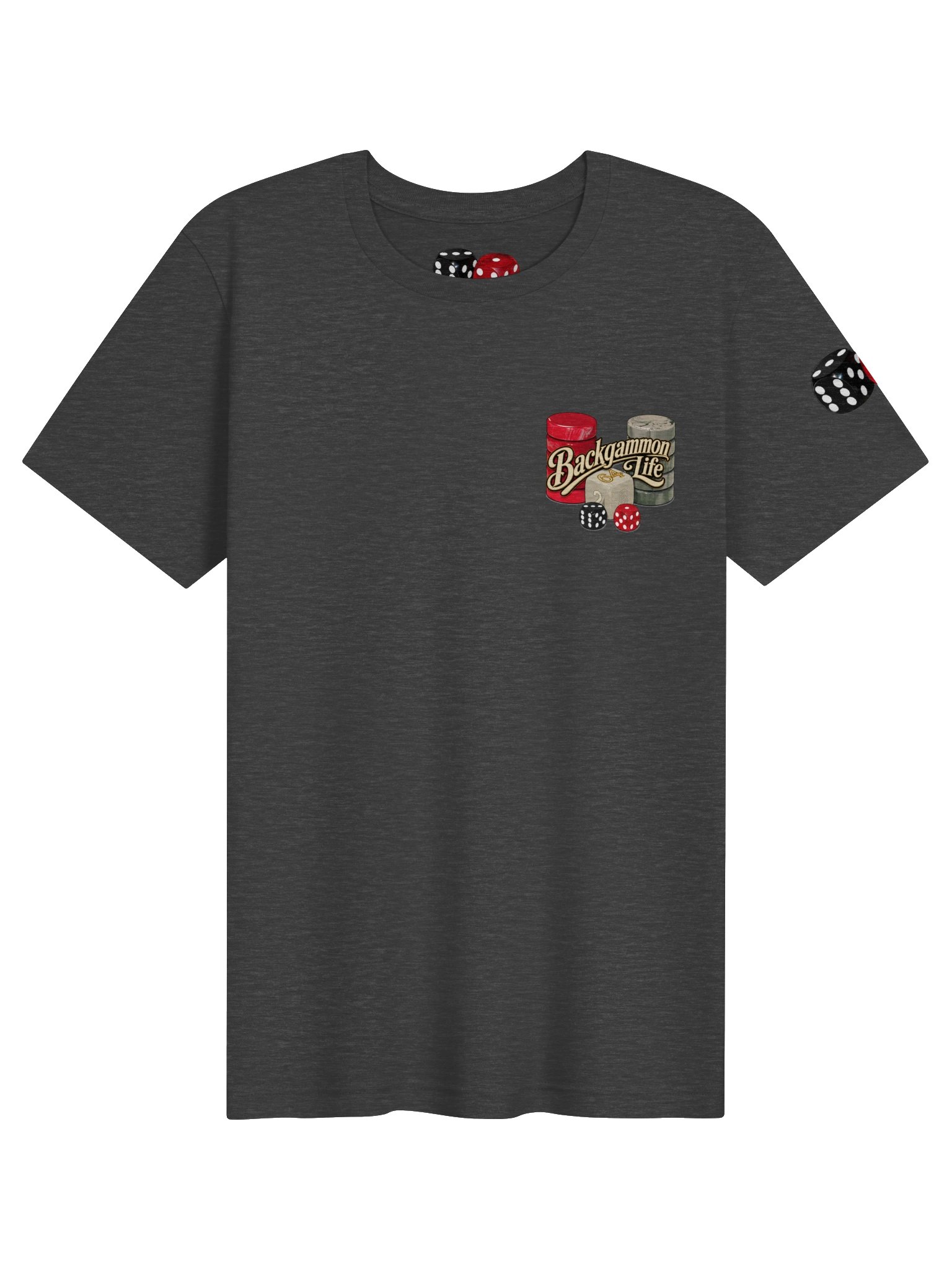 Large Dice Backgammon Life Logo Tee product image (1)