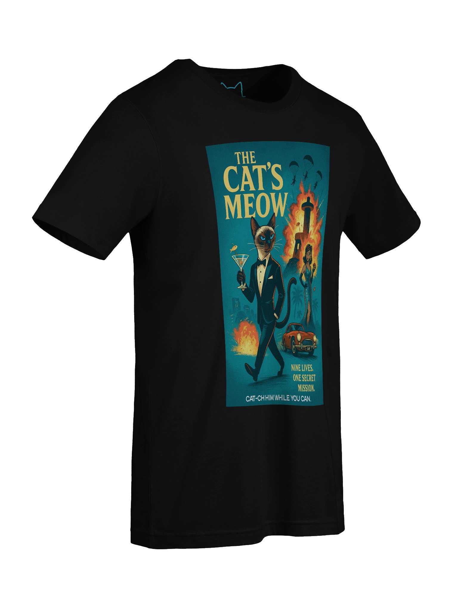 The Cat's Meow Action Spy Movie Parody Concert Tee Fit Unisex T-Shirt product image (75)