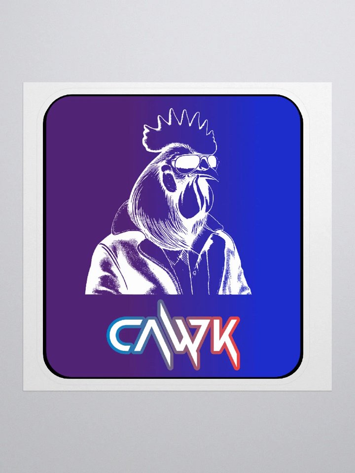 Cawk headshot sticker product image (1)